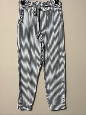 Hollister Blue/White Striped Pants